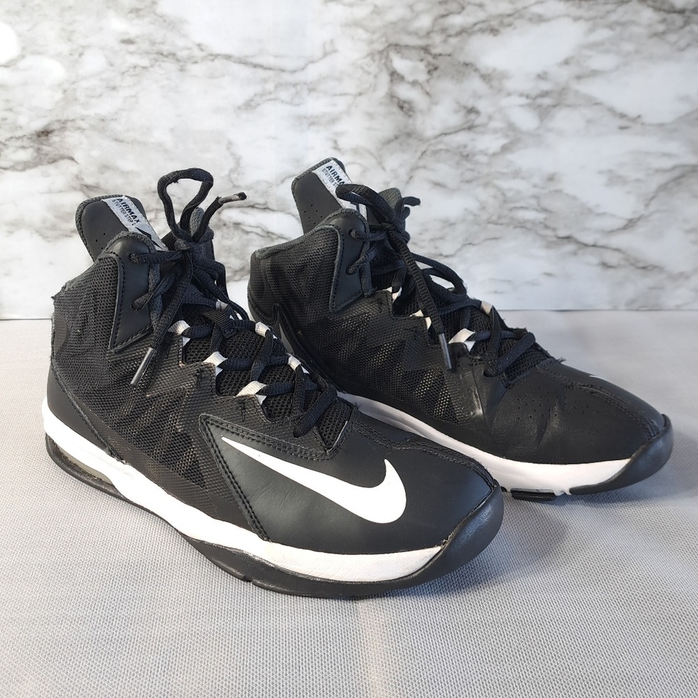 Nike Boys Kids Youth Air Max Stutter Step 2 Sneakers‎ Black Size 6.5Y Basketball